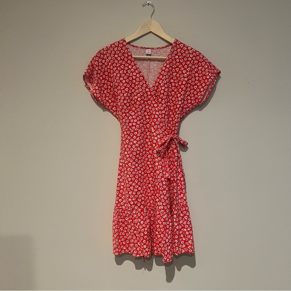 Flowery Wrap Dress